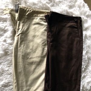 Two pairs Mossimo stretch bermuda shorts